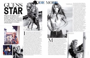 2012 Ellen von Unwerth Guess Claudia Schiffer Eva Herzigova REVISTA EDITORIAL - Imagen 1 de 1