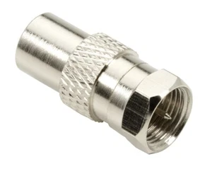 Adapter antenna COAX 1x RF 9,52mm Male - 1x F Male Metal THOMSON - Zdjęcie 1 z 2