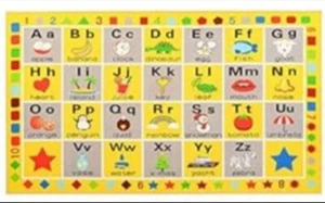 New Booooom Jackson Preschool ABC Rug 3.3x4.9 Feet Non Slip - Picture 1 of 2
