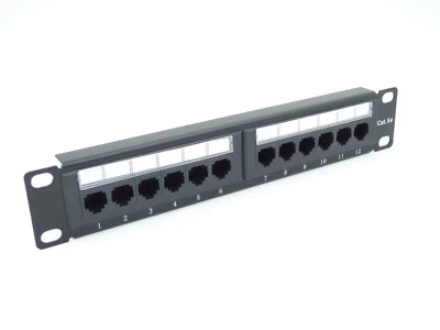 Cat5e 10" 12 Port MINI Patch Panel Rack montierbar für ALLRACK SOHO Racks - Bild 1 von 4