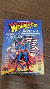 SDCC WONDERCON PROGRAMA Superman 2018 firmado automático por Jurgens Rapmund Sinclair - Imagen 1 de 1