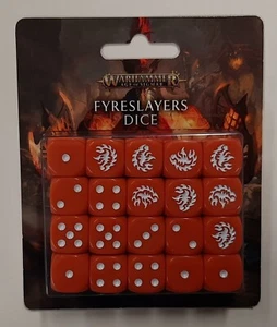 GW Warhammer Age of Sigmar - Fyreslayers Dice Pack 84-50 - FACTORY SEALED - Imagen 1 de 2