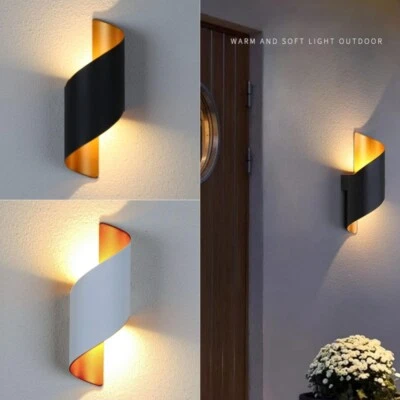 LED Wandleuchte Wandlampe Außen/Innen Flur Strahler Licht Up Down Gartenleuchte - Bild 1 von 4