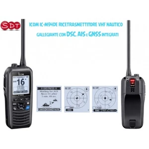 ICOM IC-M94DE RICETRASMETTITORE VHF NAUTICO GALLEGIANTE CON DSC, AIS e GNSS INTE - Zdjęcie 1 z 3