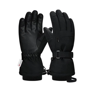 Guantes de esquí de invierno para hombres mujeres - Guante cálido para clima frío para ciclismo esquí - Imagen 1 de 12