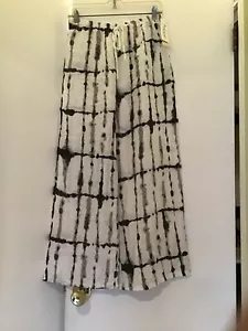 Pants Wide Leg Women PURO LINO Drawstring 100% Linen Made in Italy  NWT  Sz M- L - Picture 1 of 9