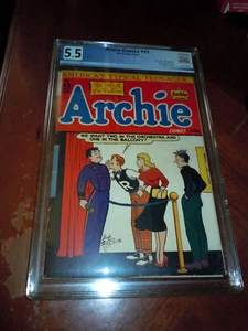 ARCHIE COMICS #33 (1948) PGX Cert FINE- (5.5) cond VERONICA BETTY REGGIE JUGHEAD - Picture 1 of 3