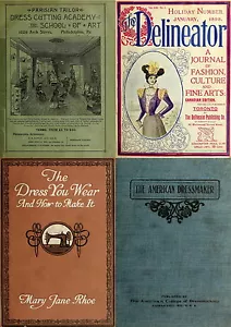 Costura de costura de corte de medidas de sastrería - 236 libros antiguos raros en DVD - Imagen 1 de 12