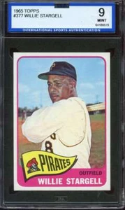 1965 TOPPS #377 WILLIE STARGELL ISA 9 PIRATES HOF *ADT5984 - Picture 1 of 2