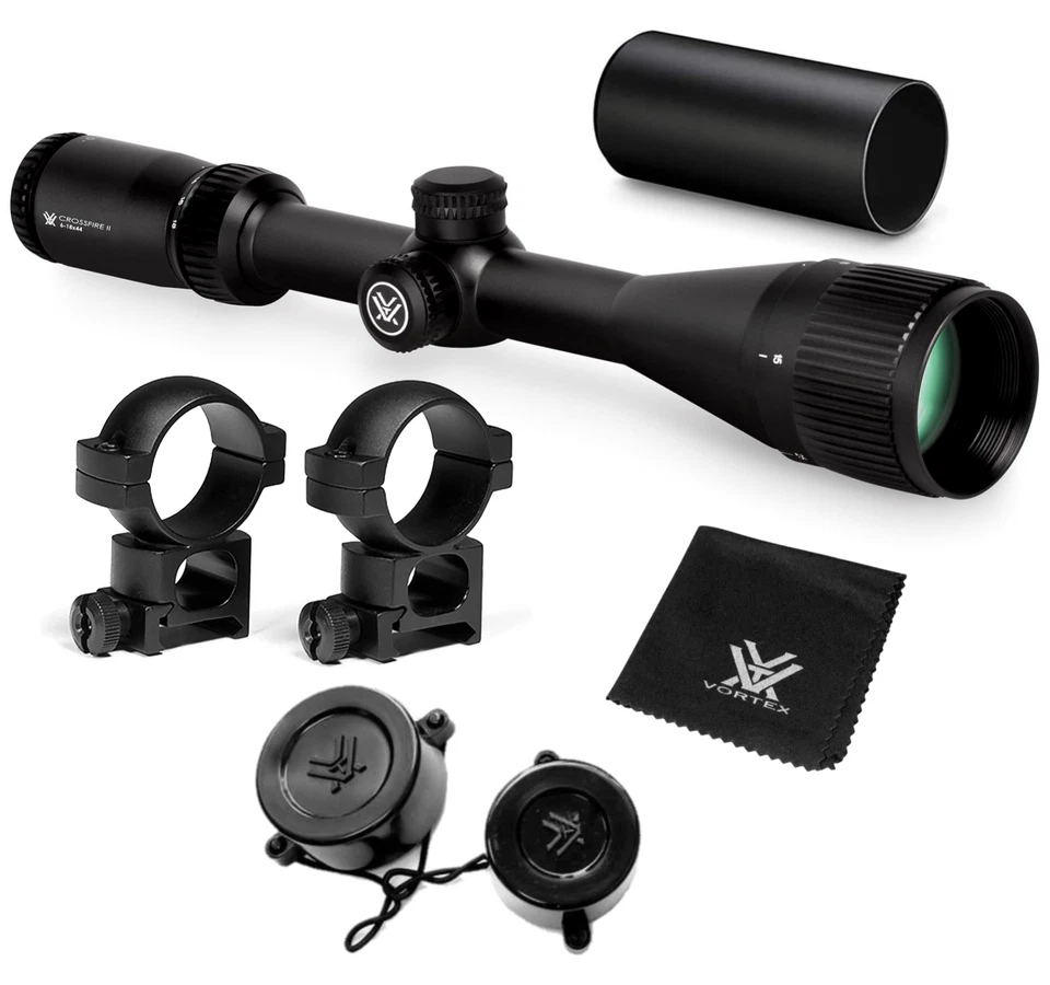Mira para rifle Vortex Optics Crossfire II 6-18x44 AO Dead-Hold BDC con paquete de anillos H Foto 1 de 4