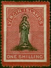 Virgin Islands 1867 1s Black & Rose-Carmine SG19 Fine Unused