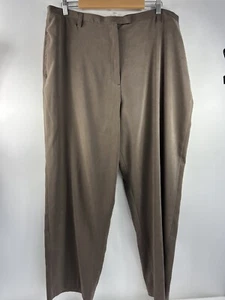 Style & Co. Brown Straight Leg Pant Womens Size 20W Lined Pockets - Picture 1 of 11