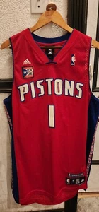 2006 NBA Adidas Detroit Pistons Chauncey Billups Jersey 1 Men L SEWN Puerto Rico - Picture 1 of 11