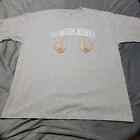 Im With Jesus Tee Mens Xl Graphic Shirt Grey Comfort Stretch Short Sleeve Top