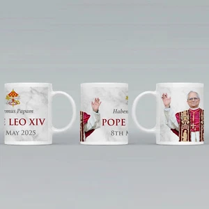Pope Leo XIV Commemorative Mug A 2025 - Habemus Papam PAPAL CATHOLIC SOUVENIR - Picture 1 of 7