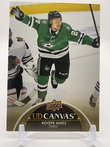 2021-22 UD Series 1 Canvas #C27 Roope Hintz - Dallas Stars - Picture 1 of 2