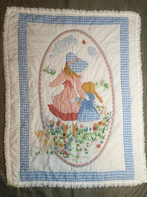 Topper Cama Acolchado, Holly Hobbie and Friends Inspirado 44" x 34" ¡Envío Rápido! Foto 1 de 4