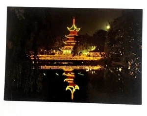 Tivoli at Night Copenhagen Denmark Postcard Unposted - Picture 1 of 2
