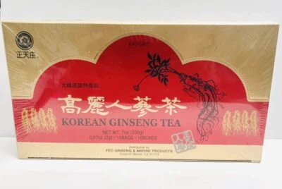 韩国人参速溶茶2克*100袋 — 第 1/2 张图片