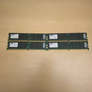 16G Kit 4x4GB Kingston KTH-MLG4/8G 240p DIMM ECC Registered Server Memory MM-124 - Picture 1 of 4