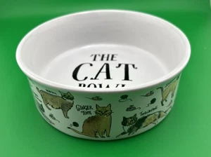 Milly Green Bowl The Cat Bowl Ceramic Cat Bowl / Dish Cat Feeding Bowl New - Picture 1 of 9