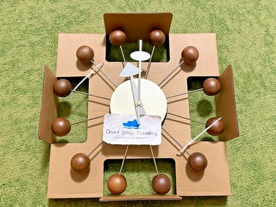 George Nelson Ball Wall Clock Brown Color Re-product Design Furniture Mid 20th - Image 1 of 4