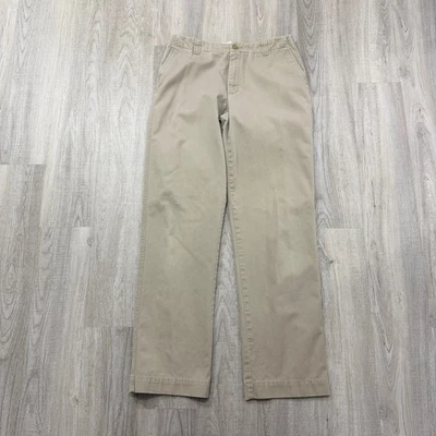 Calça chino vintage Gap corte limpo masculina 30x32 bege 2002 Ivy League Preppy ano 2000  - Imagem 1 de 4