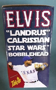 2016 Elvis Andrus "Landrus" Calrissian Star Wars Bobblehead Texas Rangers Takis - Foto 1 di 7