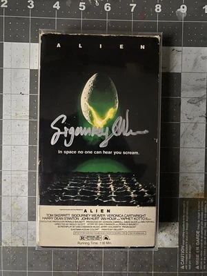 Alien VHS Signed by Sigourney Weaver JSA Witnessed Authentication - Magnetic - Image 1 of 2