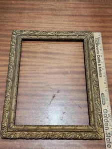 Antique Art Nouveau 14.5 X 12 Gold Wood Picture Frame Wooden - Picture 1 of 12