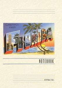 Vintage Lined Notebook Greetings from Florida by Found Image Press Paperback Boo - Picture 1 of 1