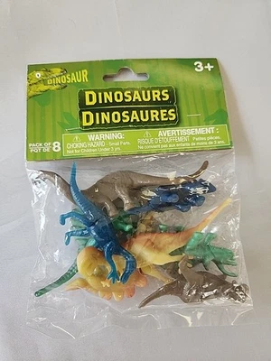 Новый в коробке 8 шт. Игровой набор динозавров пластиковая игрушка для украшения торта - Изображение 1 из 2