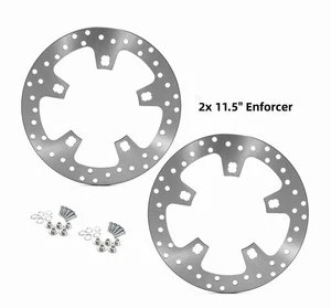 Enforcer 11.5" Front Brake Rotors w/ Bolts for Harley Touring Street Glide 00-07 - Picture 1 of 11