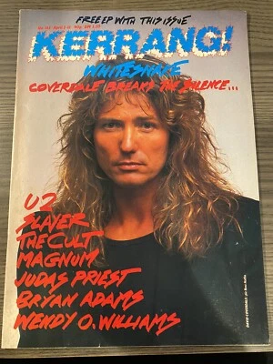 Vintage 1987 Kerrang! #143 David Coverdale,Whitesnake,Slayer,The Cult,Betrayel)! - Image 1 of 4