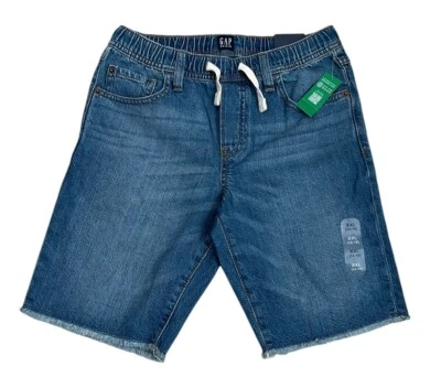 Shorts jeans Gap Boys XXL com cordão bainha crua - Imagem 1 de 4