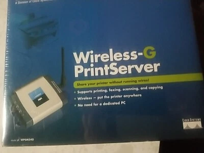 NEW Linksys Wireless-G PrintServer  - Image 1 of 4