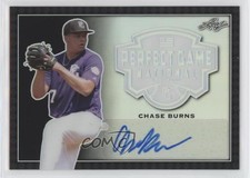 2020 Leaf Perfect Game National Showcase Metal Black /4 Chase Burns #BA-CB1 Auto