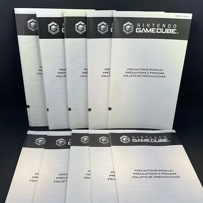 x10 原始设备制造商任天堂 Gamecube 健康安全预防措施小册子插入正品 — 第 1/2 张图片