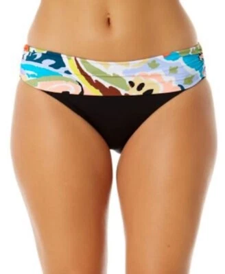Parte inferior de bikini Anne Cole pequeña para mujer plegable estampada cintura rayas nueva Foto 1 de 4