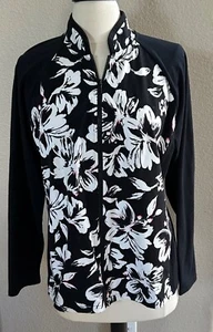 L-RL Larene Ralph Lauren Jacket XL Black/White & Pop of Pink - Bild 1 von 9