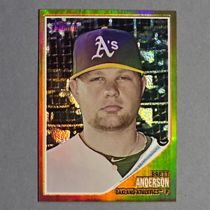 Brett Anderson #86 Oakland Athletics 2011 Topps Heritage Chrome Refractor #d/562 - Picture 1 of 2