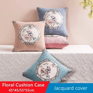 Ethnic Pillowcase Jacquard Floral Cushion Cover Bedding Beddroom Home Decoration - Picture 1 of 20