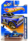 Hot Wheels Custom ‘69 Chevy Pickup BLUE HW City Works ‘12 RED LINES IN PROTECTOR