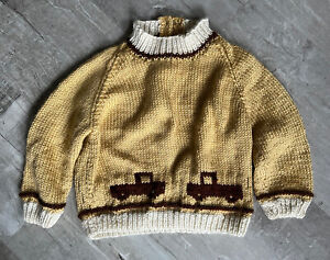 New Soft & Warm Baby Boy's Hand Knit  Pullover Sweater W/ Trucks