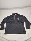 Los Angeles Kings Jacket Mens 1/4 Zip Pullover Embroidered Logo NHL Gray Sz 2XL