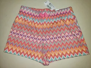girls NEW NWT size medium 7/8 CHILDRENS PLACE zig zag colorful SHORTS msrp 12.95 - Picture 1 of 1