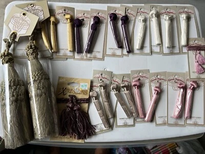 Tassel Elegance Hobby Lobby Cards 23 Pieces Rose Gold Purple White Taupe Sage - Image 1 of 4