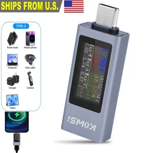 USB Power Tester  Type-C Voltage Current Capacity Meter USB-C Multimeter 4-30V - Picture 1 of 8