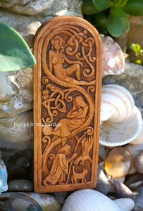 Dienstmädchen Mutter Crone Plakette Holzoptik Plakette Dryade Design Dreifache Göttin Garten - Bild 1 von 2