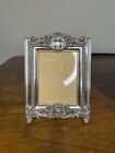 Brighton Silver Tone Metal Small Heavy Picture Frame Fits 3.5” X 2.75” Photo